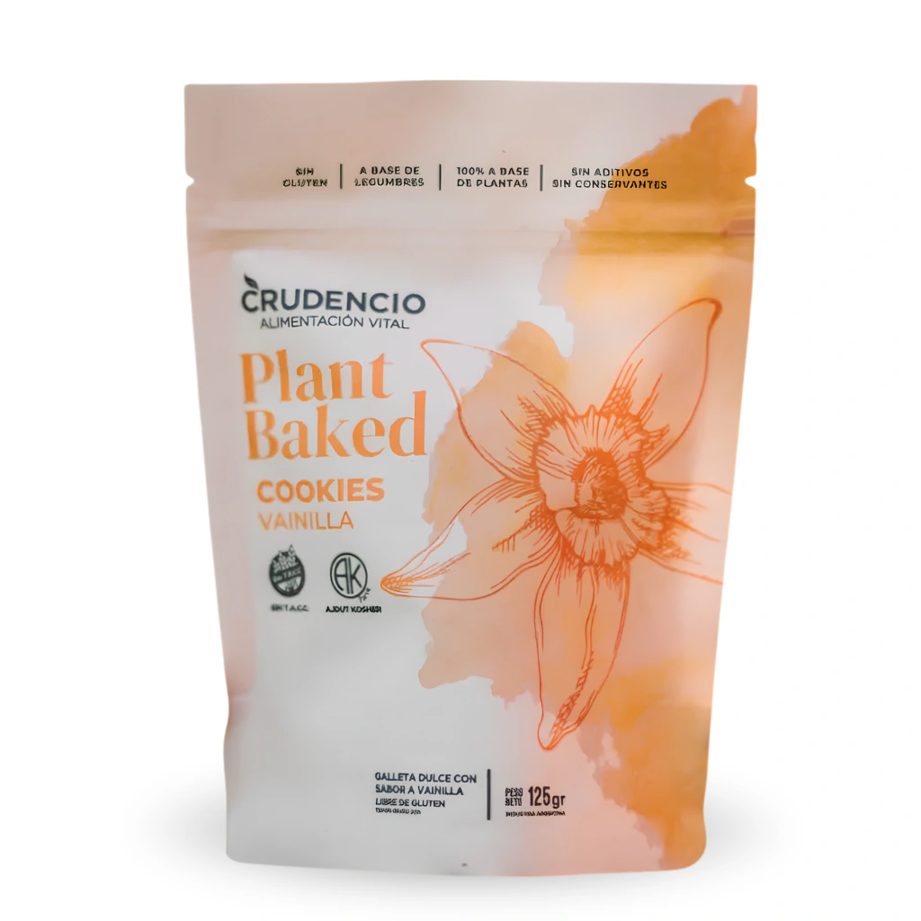 Cookies Plant Baked Vainilla Crudencio x 125g