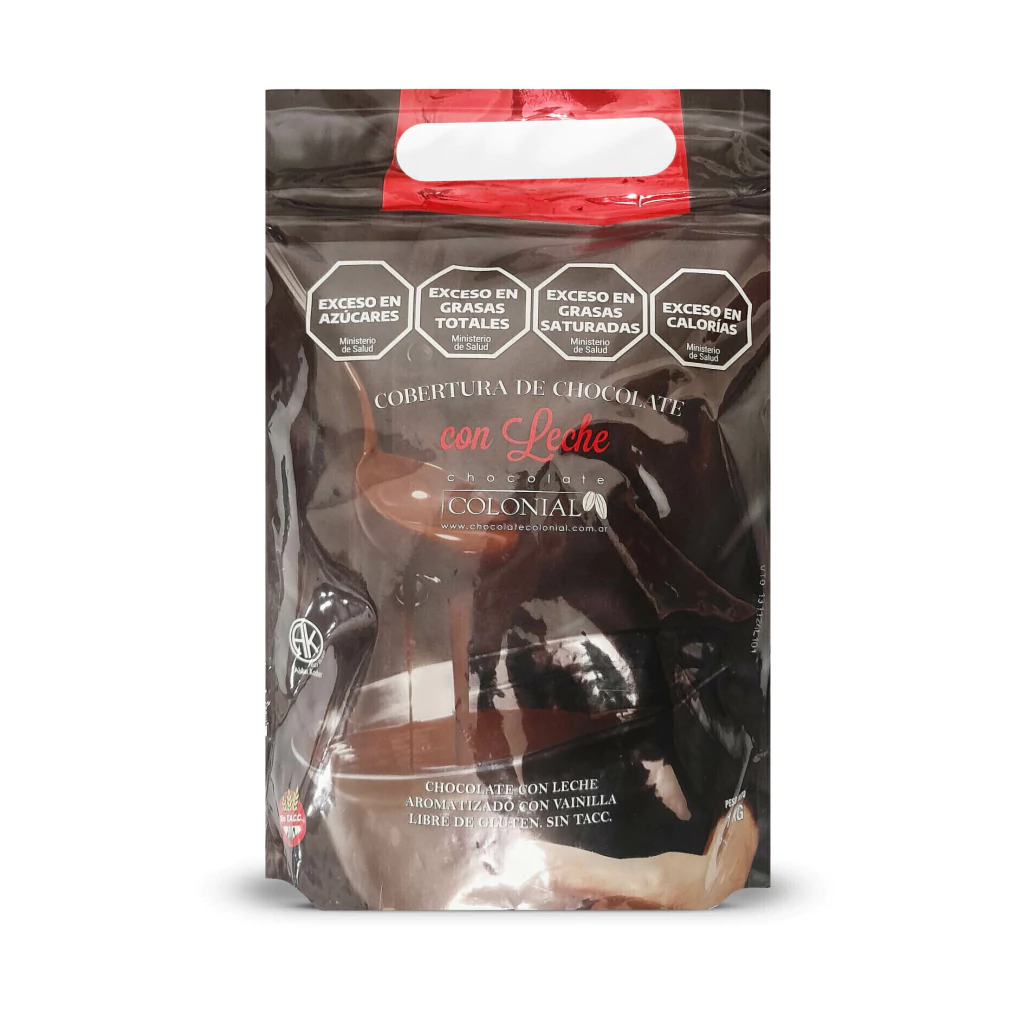 Chocolate Cobertura con Leche Colonial x 1Kg