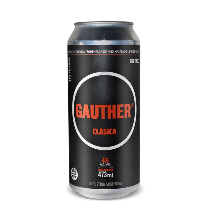 Cerveza Gauther Clásica con cuerpo x 473cc