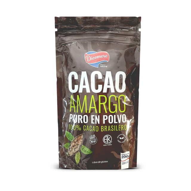 Cacao Puro Amargo en Polvo x 200g - Dicomere