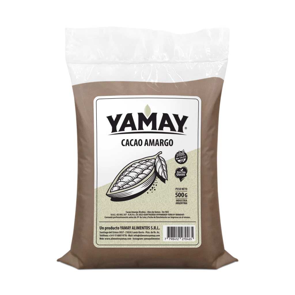 Cacao Amargo Alcalino YAMAY x 500g