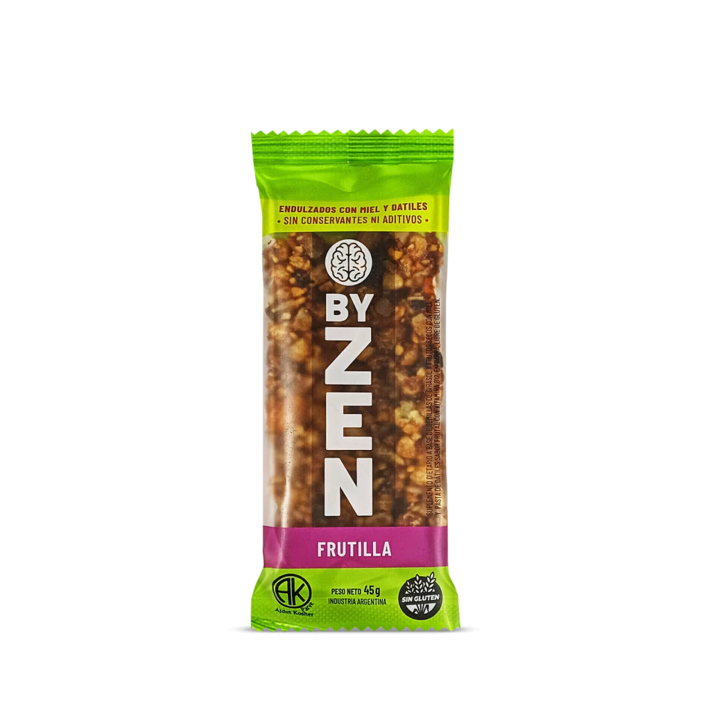 ByZen Barra Semillas Frutos Dátiles Frutillas y Pera x 45g