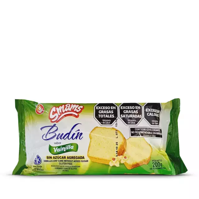Budin de Vainilla sin azúcar SMAMS x 200g