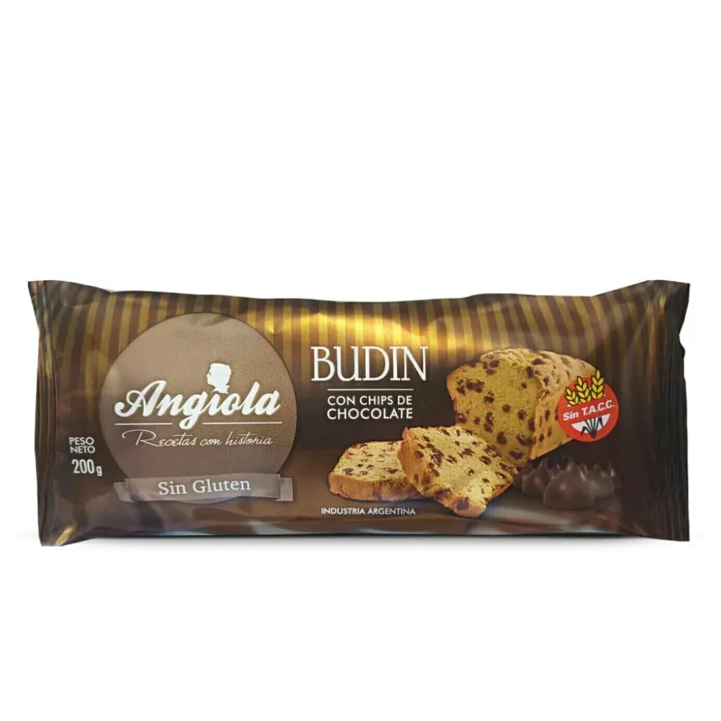 Budin con chips de chocolate ANGIOLA x 200g