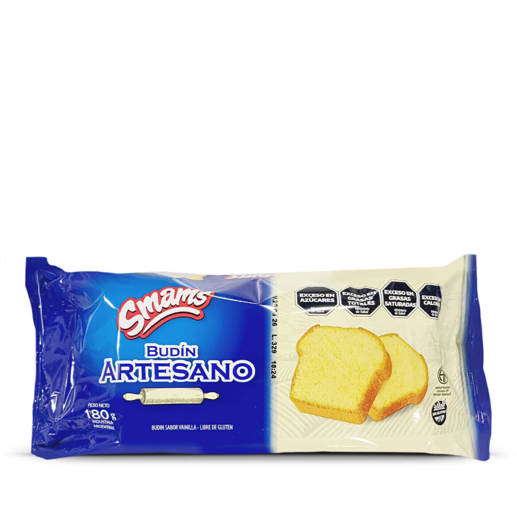 Budín Artesano sabor Vainilla SMAMS x 180g