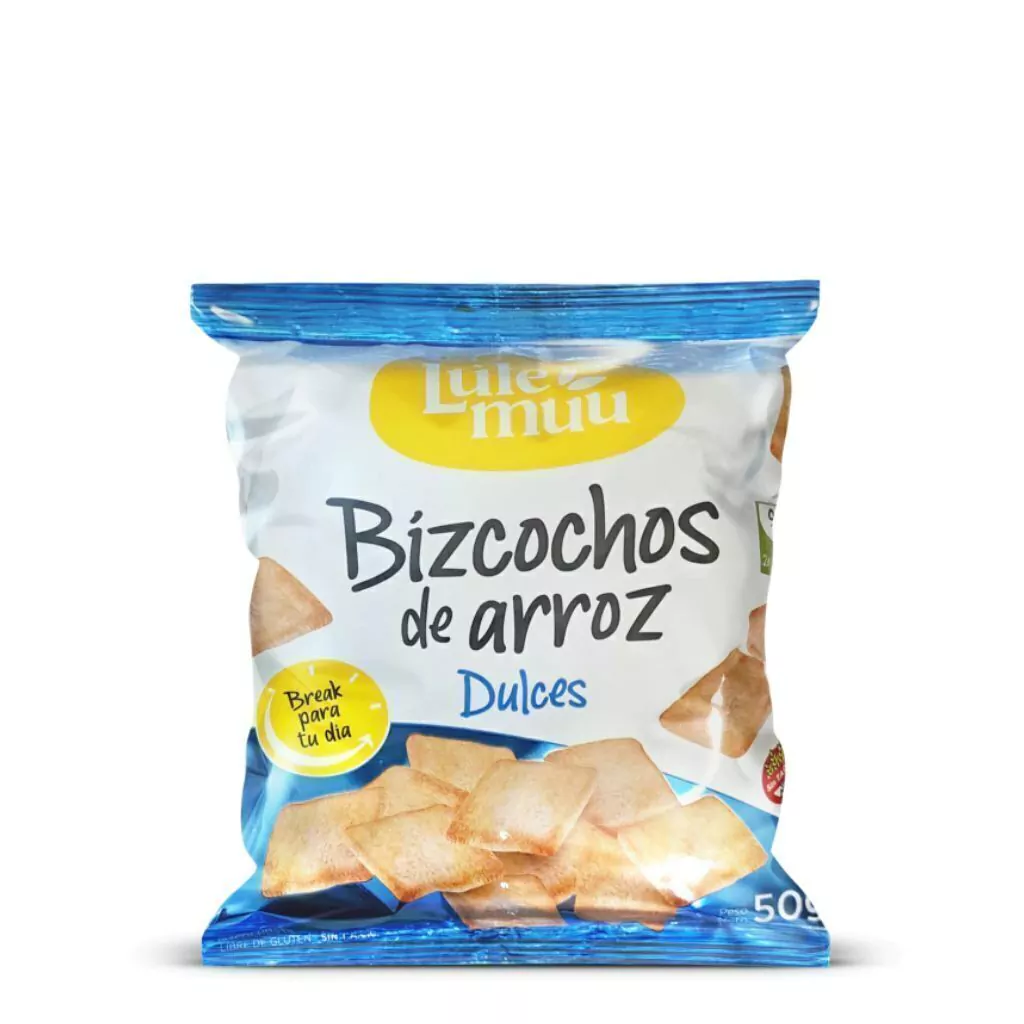Bizcochitos de Arroz Dulces LULEMUU x 50g