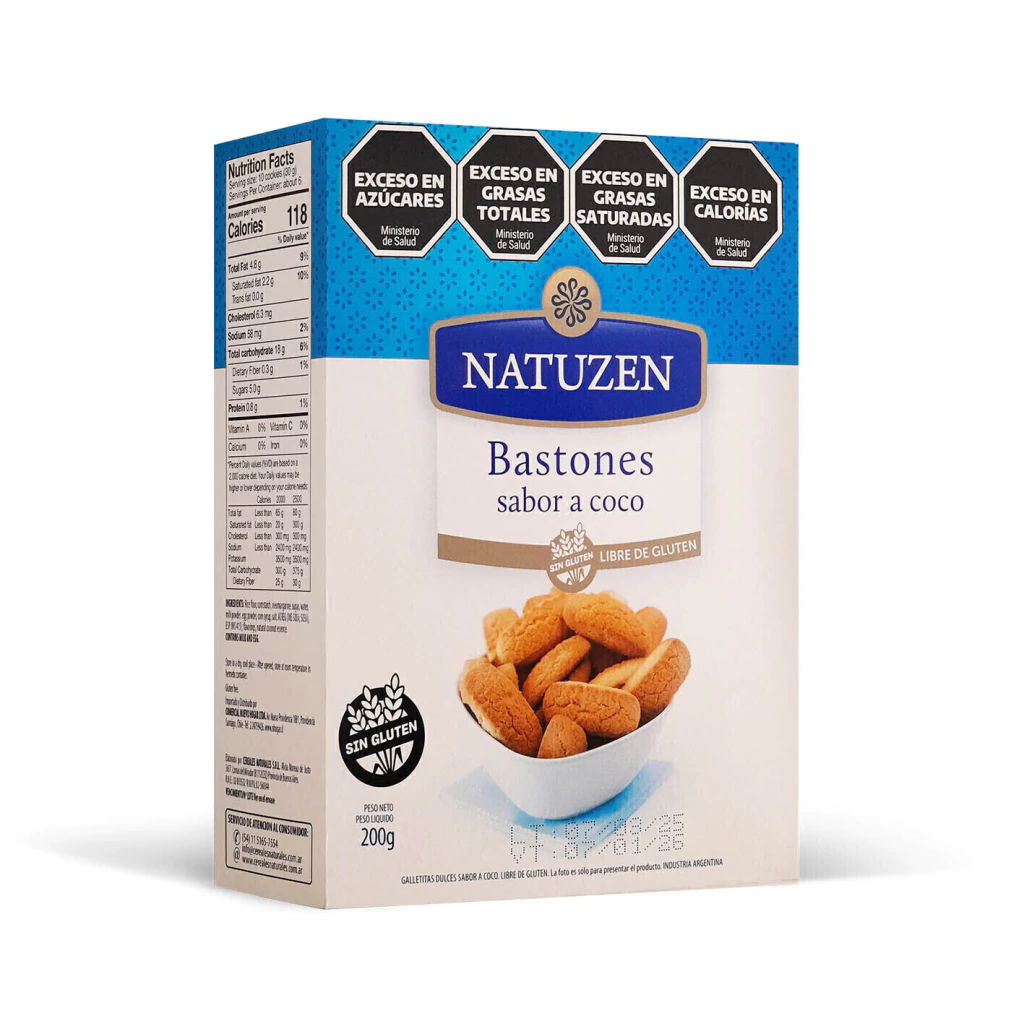Bastones de Coco x 200g Natuzen