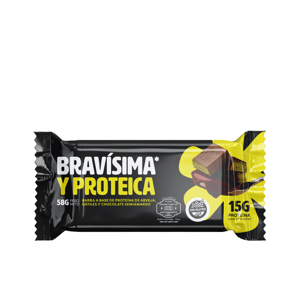 Barrita Proteica Bravísima Dátiles y Chocolate x 58g