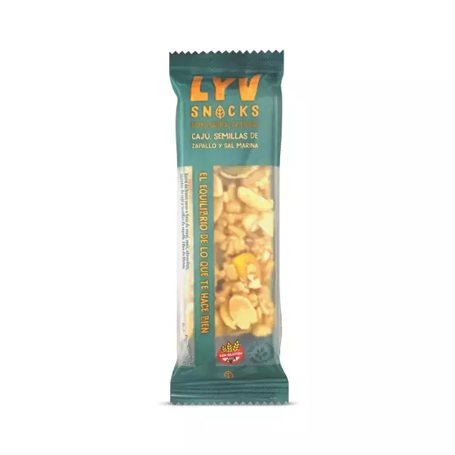 Barrita Frutos Secos, Cajú, Zapallo y Sal Marina LyV