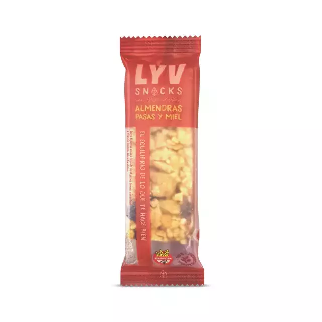 Barrita Frutos Secos, Almendras, Pasas y Miel LyV