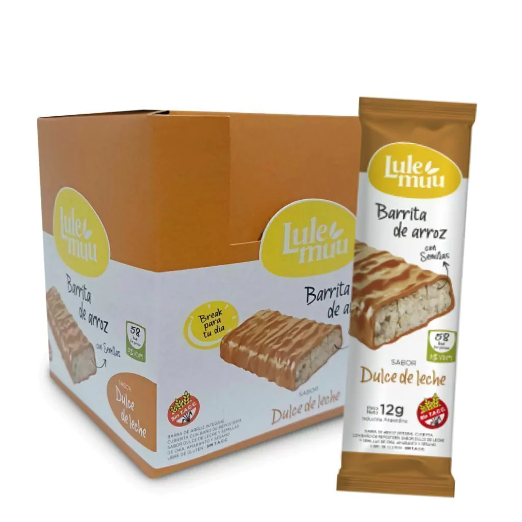 Barrita de Arroz Dulce de Leche LULEMUU