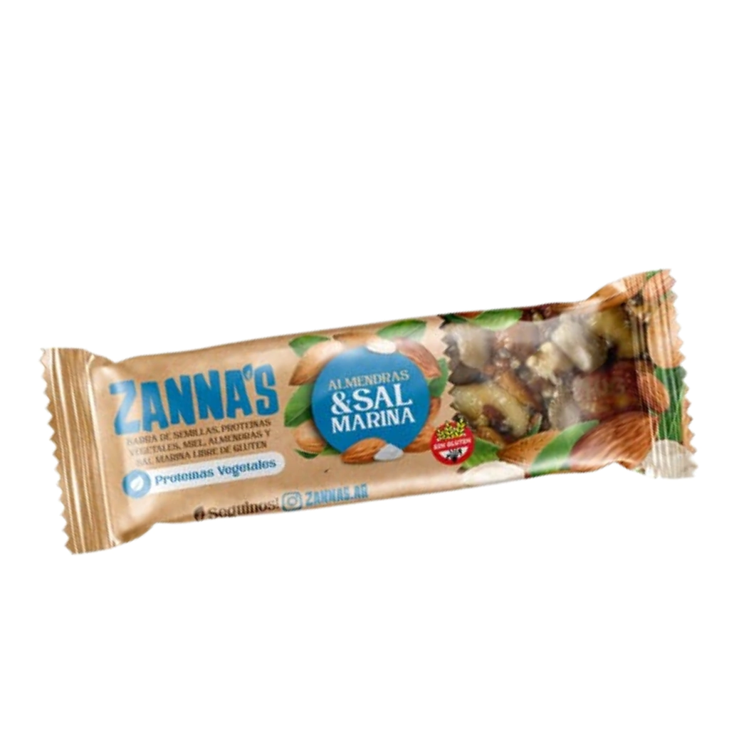 Barrita de Almendras y Sal Marina ZANNAS x 40g