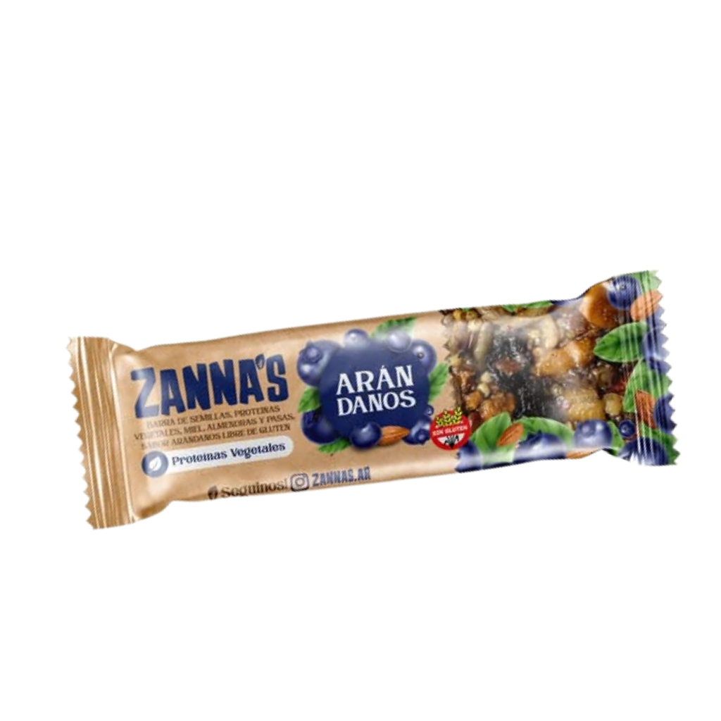 Barrita de Almendras y Arándanos ZANNAS x 40g