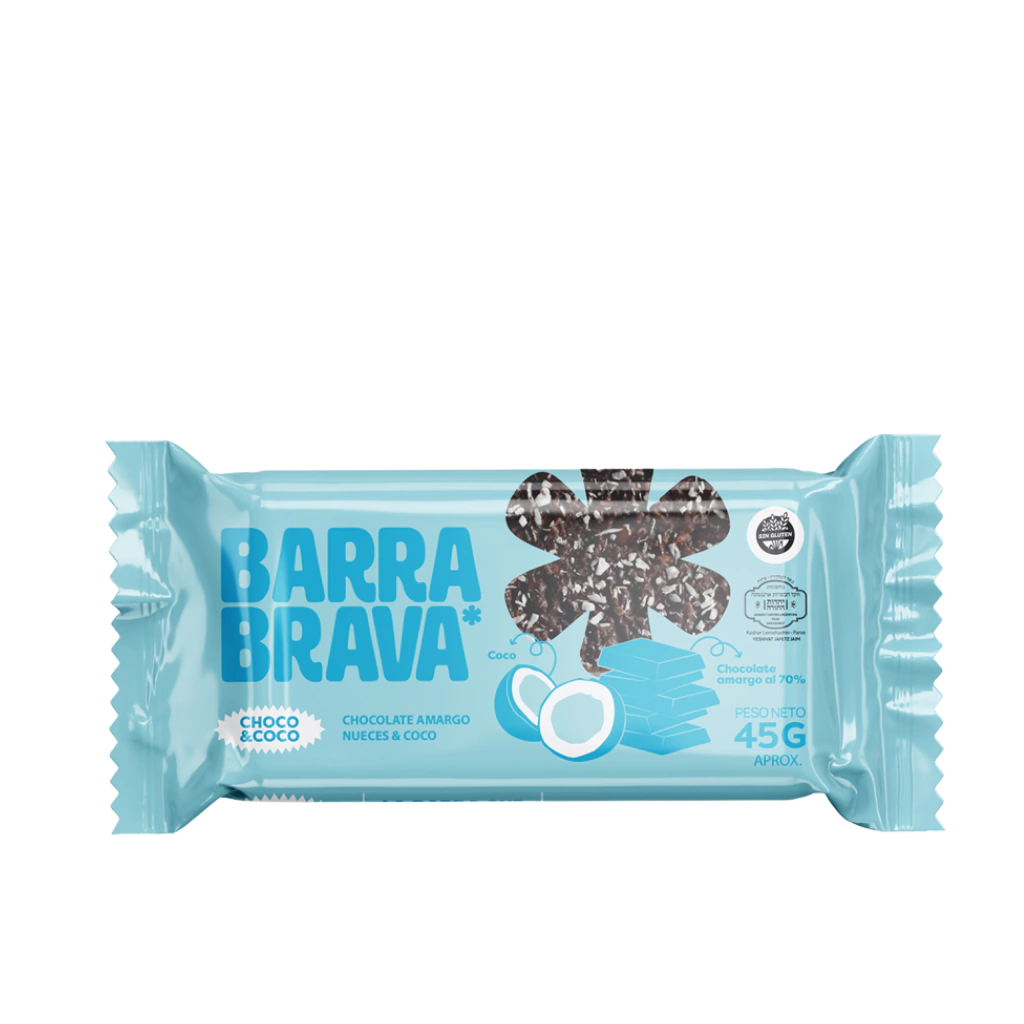 Barrita Barra Brava Choco Coco Nuez x 45g