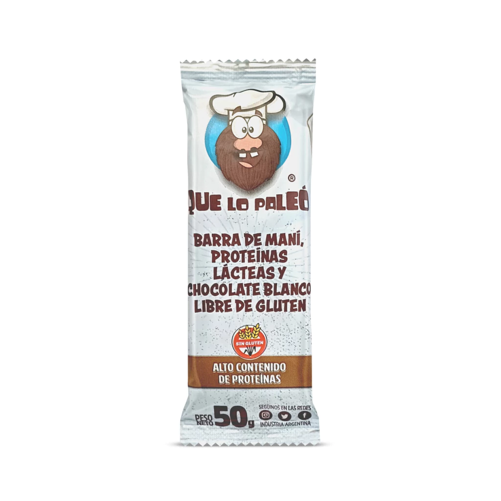Barra Proteica Que Lo Páleo Choco Blanco x 50g