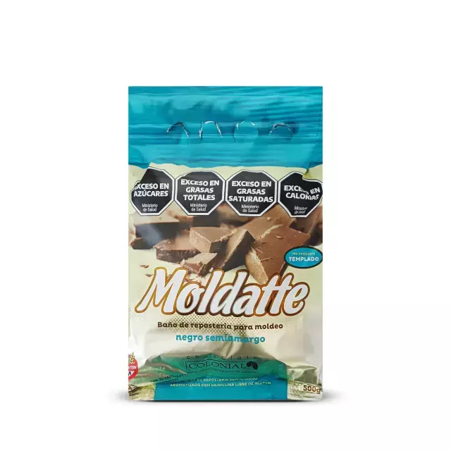 Baño Chocolate Reposteria Semi Amargo Moldatte Colonial x 500g