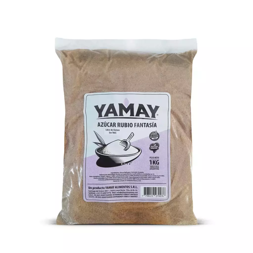 Azúcar Rubio YAMAY x 1kg