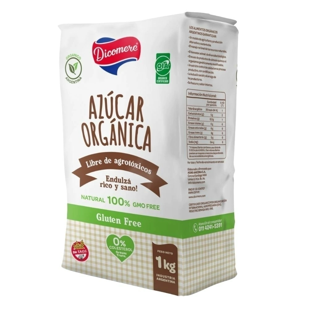 Azúcar orgánica - Dicomere x 1 kg