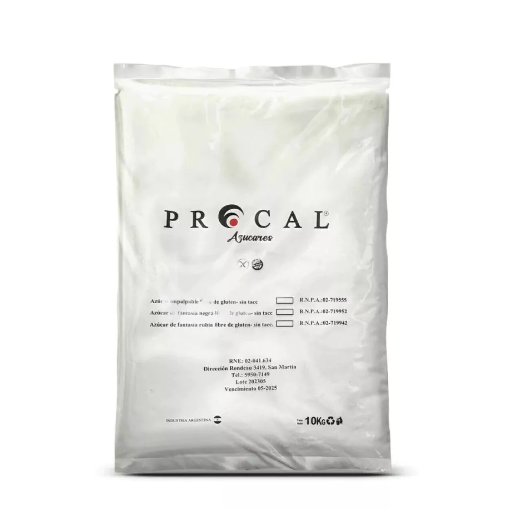 Azúcar impalpable x 10 Kg - PROCAL