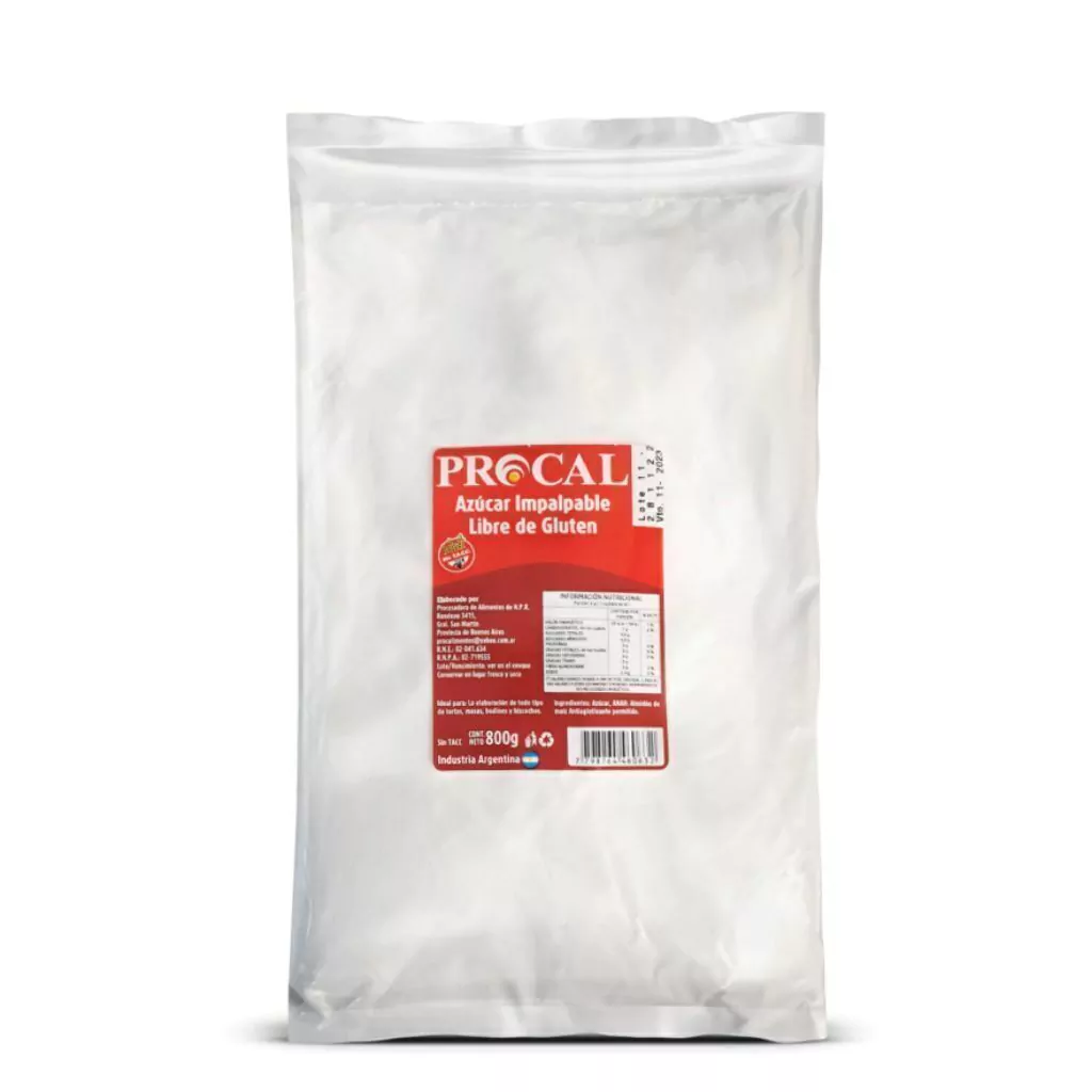 Azúcar impalpable familiar x 800g - PROCAL