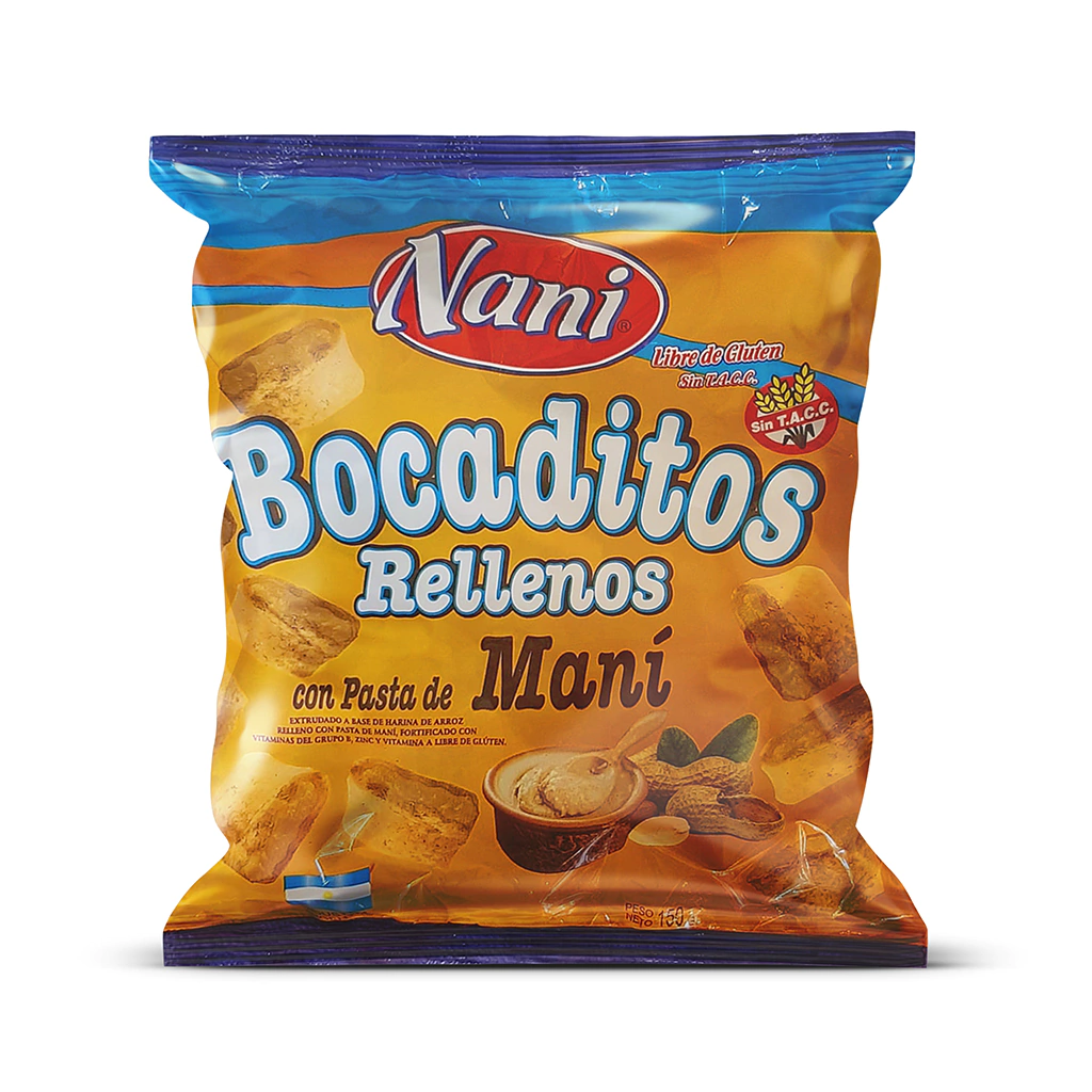 Almohaditas Rellenas de Maní NANI x 150g