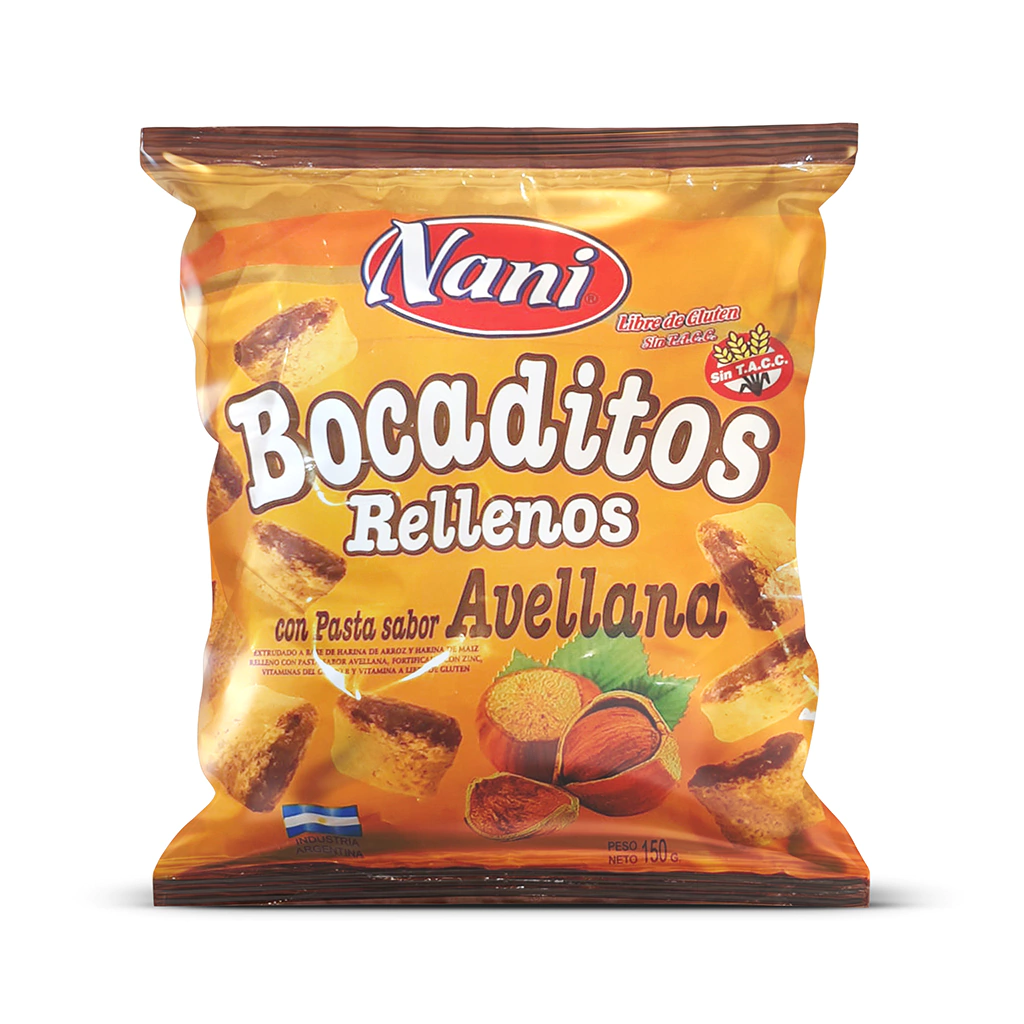 Almohaditas rellenas Avellanas NANI x 150g
