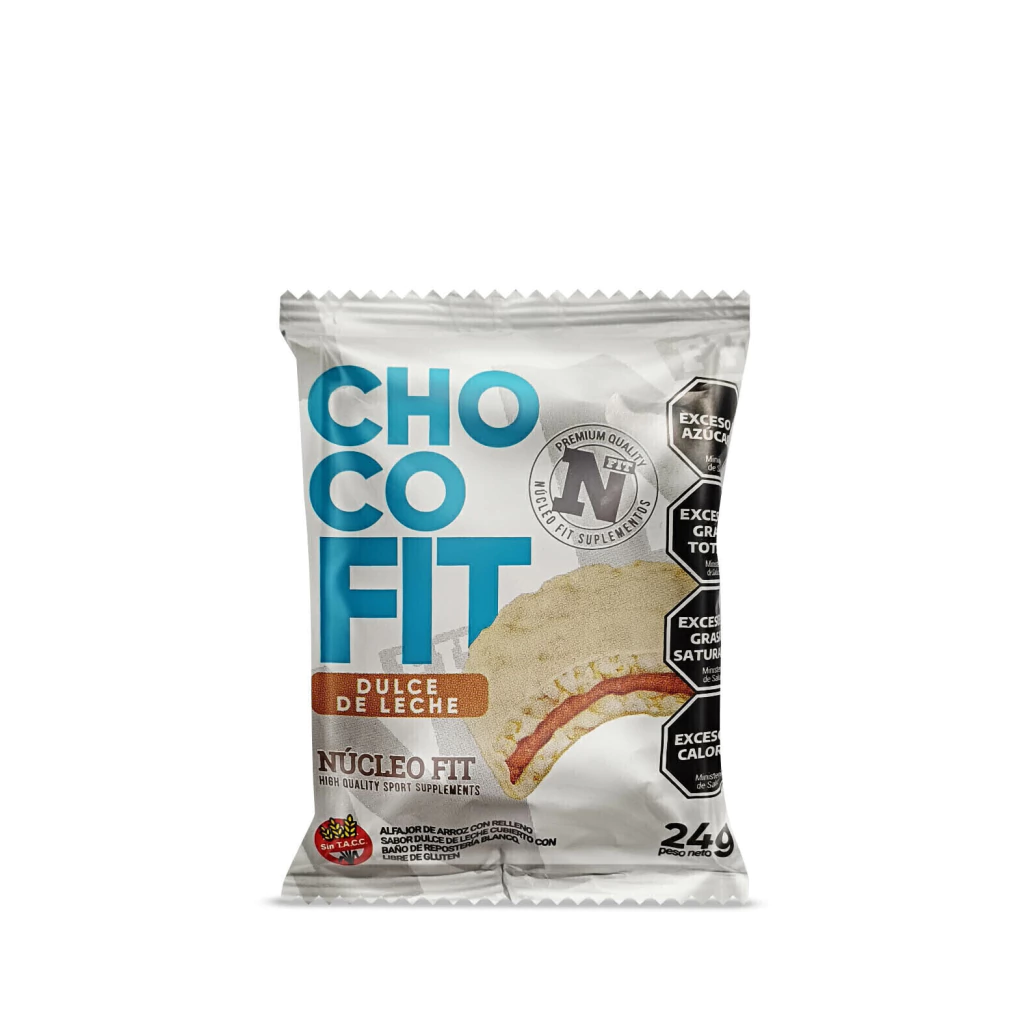 Alfajor de Arroz ChocoFit de Dulce de Leche Blanco x 24g
